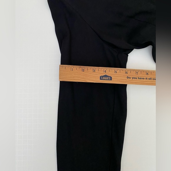 R.J. & Co satin leopard print on collar and buttons Women’s Blazer 14, black - Picture 8 of 15